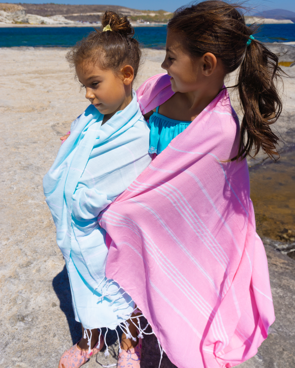 Ipanema Kids Hammam Turkish Towel with Recycled Gift Box, Mint