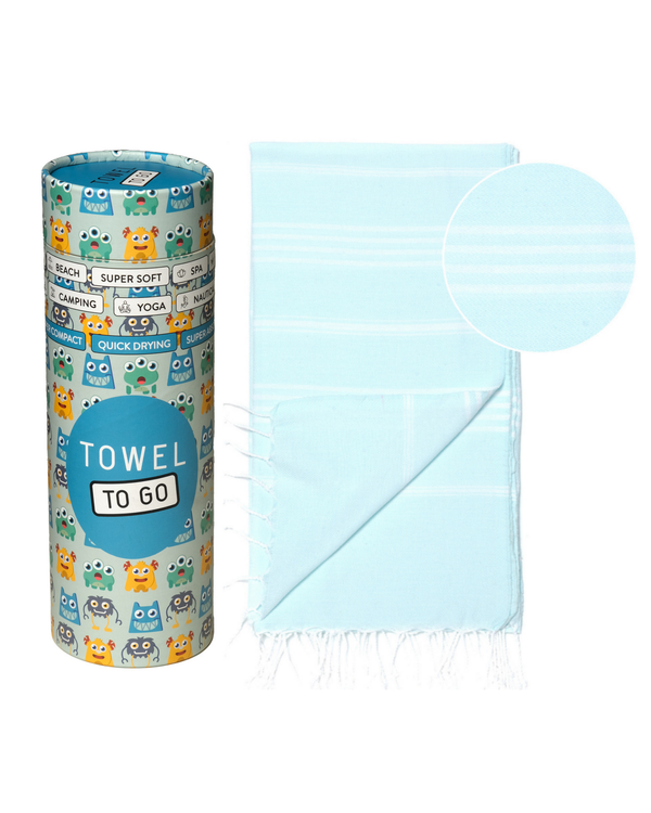 Ipanema Kids Hammam Turkish Towel with Recycled Gift Box, Mint