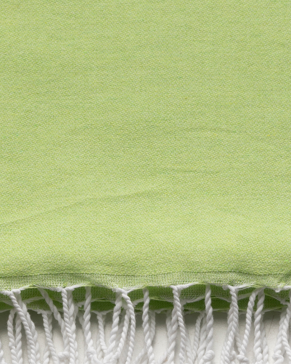 Serviette de plage fluo avec coffret cadeau recyclé, coton recyclé, vert, bleu