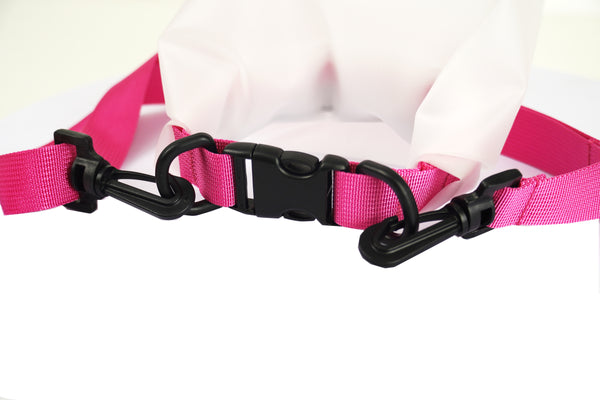 Sac étanche et transparent Towel to Go Roll N Go, rose (5 litres)