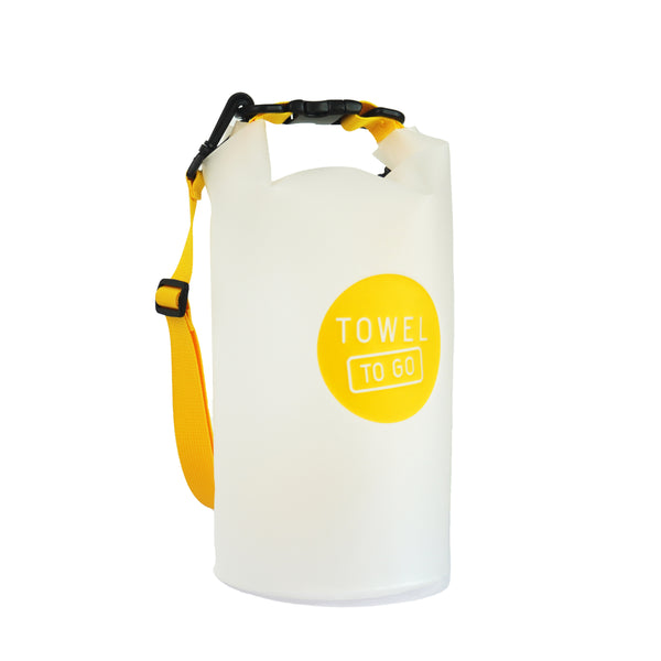 Wasserdichte Tasche für Strand, Sport & Reise – 5L Roll & Go Bag – Farbe: Gelb