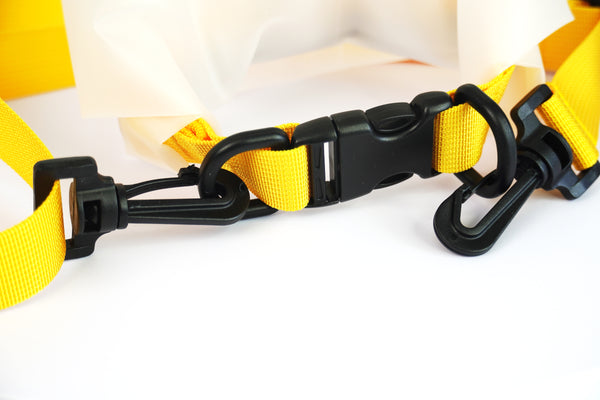 Wasserdichte Tasche für Strand, Sport & Reise – 5L Roll & Go Bag – Farbe: Gelb