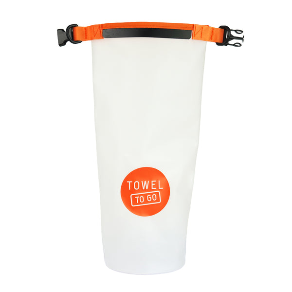 Sac étanche et transparent Towel to Go Roll N Go, orange (5 litres)