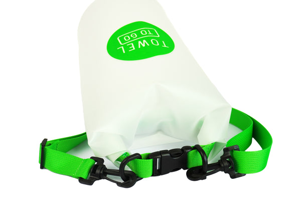 Sac étanche et transparent Towel to Go Roll N Go, vert (5 litres)