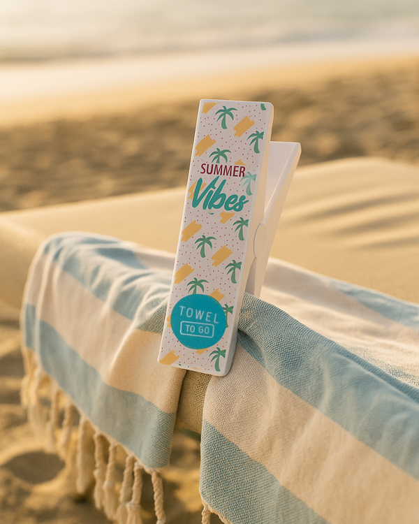 Pinces pour serviette de plage Towel To Go (lot de 2) - Summer Vibe