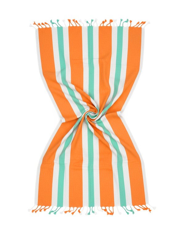 Coral Coast 2-in-1 Convertible Beach Towel & Bag with Gift Box – Mango Mojito