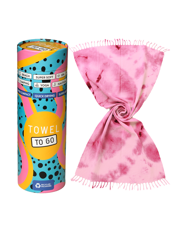 Laguna Tie Dye Quick-Dry Beach Towel with Gift Box – Baby Blue