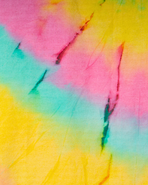 Towel to Go Tie Dye in Pink and Green quick-dry beach towel.