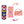 2-in-1 Hammam Towel Bag Coral Coast Orange & Fuchsia – Recycled Cotton