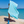 Serviette de hammam Capri à emporter avec coffret cadeau recyclé, turquoise
