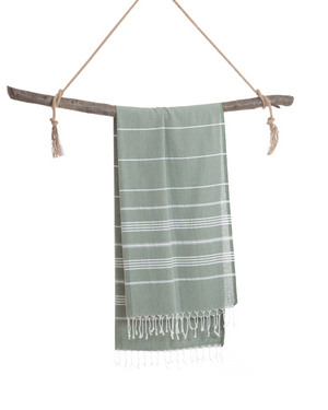 Towel to Go Ipanema in Khaki quick-dry beach towel.
