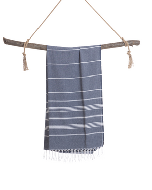 Towel to Go Ipanema in Dark Blue quick-dry beach towel.