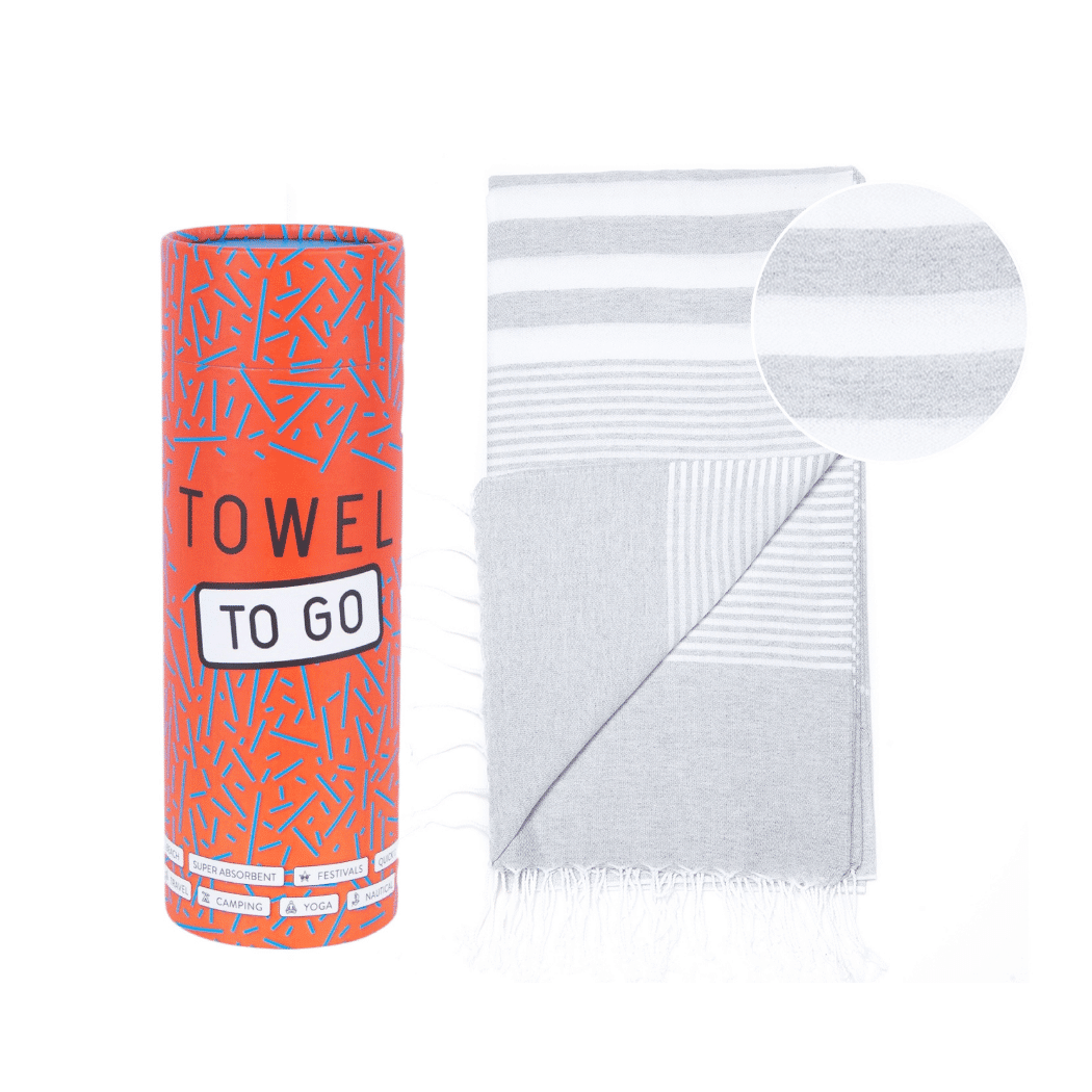 Towel to Go Malibu Hammam Towel Grey