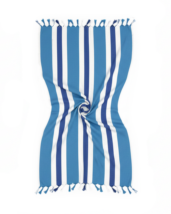 Coral Coast 2-in-1 Convertible Beach Towel & Bag with Gift Box – Ocean Blue