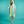 Towel to Go Hooded Cotton Beach Poncho in Lime and Ocean Blue from the Coral Coast Collection.